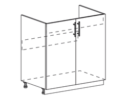ШНМ 800 Шкаф нижний для мойки 2-дверный