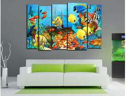 Модульная картина "Море в красках"