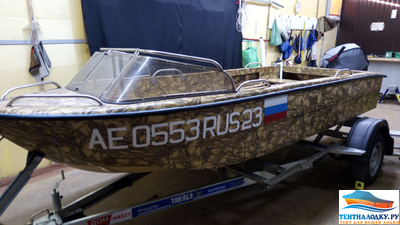 Тент на лодку КАСАТКА 435