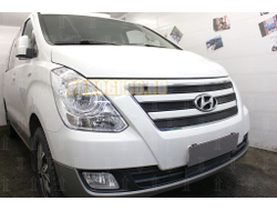 Защита радиатора Hyundai Starex H1 II 2015-2018 black низ