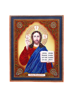 Алмазная мозаика Anya Икона Господь Вседержитель 27х33см.