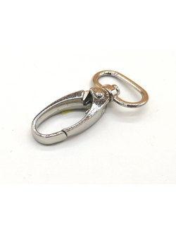 Карабин для сумок, 25*50 мм (20 мм) серебро