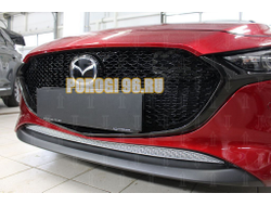 Защита радиатора Mazda 3 2019- chrome низ PREMIUM