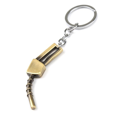 Брелок «Пистолет бензобака» металл, МЕДНЫЙ
