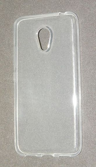 Защитная крышка силиконовая Meizu M3, прозрачная