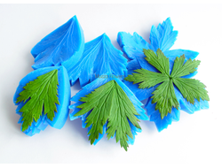 "Лист купавки " силиконовый молд (вайнер)