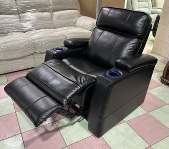 НОВОЕ американское кресло электрореклайнер. Натуральная кожа класса Lux. Мегаудобное!