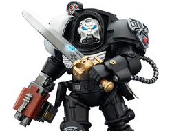 Терминатор Гвардии Ворона (Warhammer 40K) - КОЛЛЕКЦИОННАЯ ФИГУРКА 1/18 Raven Guard Terminator with Power Sword and Storm Bolter (JT03240) - JOYTOY
