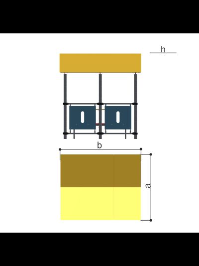 Беседка со скамьей и столом Romana 301.07.00