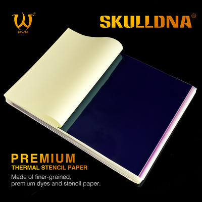 Трансферная бумага для термо перевода AVA SKULLDNA Premium Thermal Stencil Paper, 20 листов