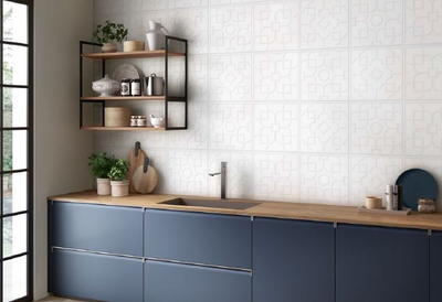 Декор, Villeroy&Boch Allegro 40х120см, белый-золото