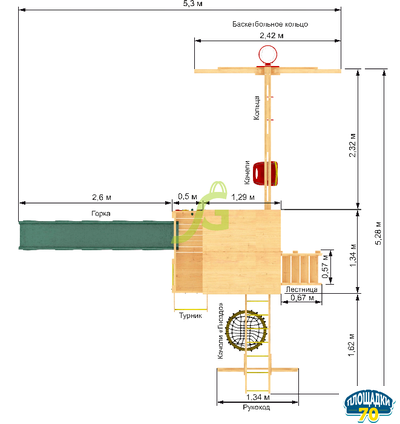 Детская площадка IgraGrad Крафт Pro 4 Тюмень