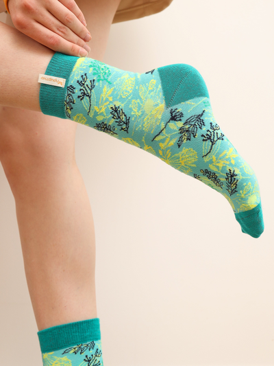 НОСКИ ПРИЯТНО "ЛИСТЬЯ НА ЗЕЛЁНОМ"