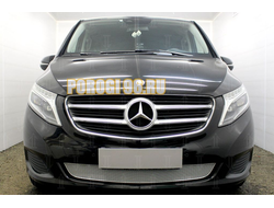 Защита радиатора Mercedes-Benz V-Klass II 2014- chrome PREMIUM