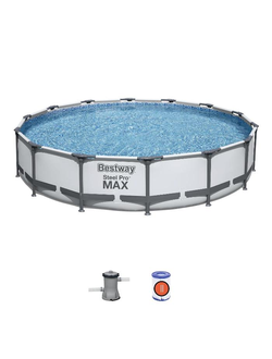 56595BW, BestWay, Каркасный бассейн 427х84см, 10220л, фильтр-насос 2006л/ч