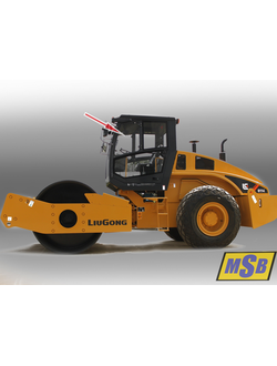 Стекло дверное верхнее левое на LiuGong 6114