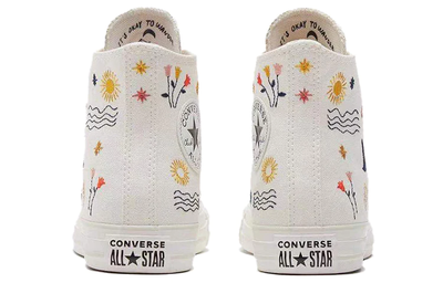 Converse hi white белые высокие с вышивкой 571079C фото