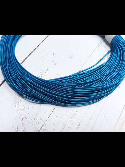 Канитель жесткая цвет аквамарин 1мм 2.5гр