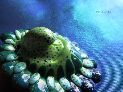 Мордонос из Сада Чудес. Необычная брошь-цветок из термоглины