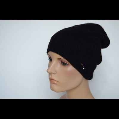 Женская шапка из кашемира Италия Vizio 1103 CL черная