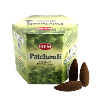 Благовония пуля HEM Patchouli стелющийся дым конусы 40шт