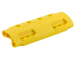 Technic, Panel Curved 11 x 3 with 10 Pin Holes through Panel Surface, Yellow (11954 / 6022952 / 6251202)