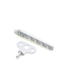 030-Ограничитель открывания металлический 5-ти позиц.белый Артикул: 00000363
