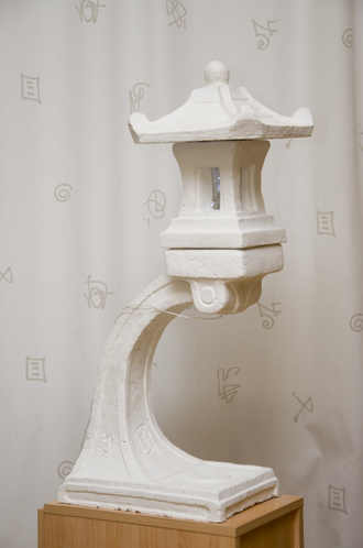 Японский фонарь 80см для сада (белый)