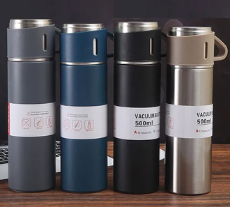 Набор Термос с Кружками Vacuum Flask Set Оптом