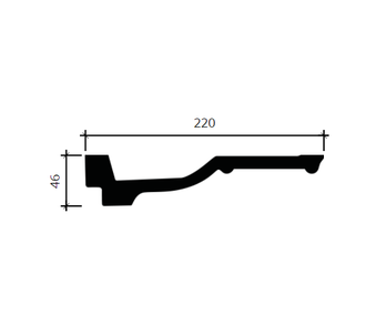 Карниз 1.50.270 - 46*220*2000мм