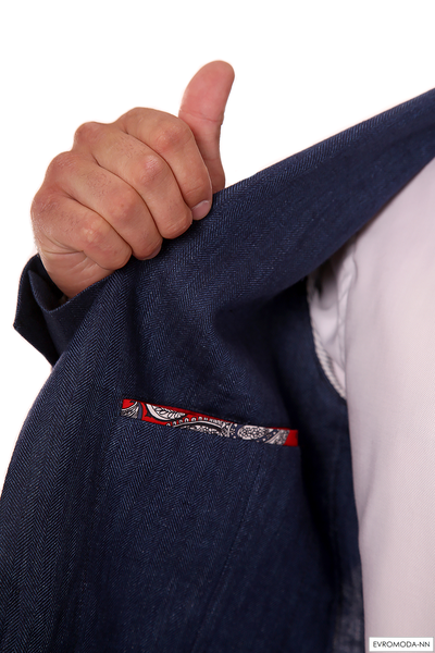 Пиджак мужской синий Флойд-F1 (р.54)