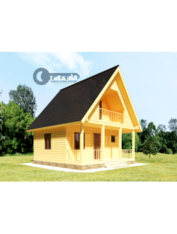 Б-10 ГАБАРИТНЫЕ РАЗМЕРЫ: (6Х6М) 2 ЭТАЖА, ОБЩАЯ ПЛОЩАДЬ: 60М²