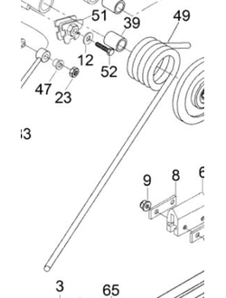 Пружина подвески правая оригинал BRP M538806/538806 для BRP LYNX/Ski-Doo