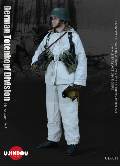 Немецкий разведчик в Венгрии, 1945 г - КОЛЛЕКЦИОННАЯ ФИГУРКА 1/6 WW2 German Totenkopf Division Hungary 1945 (UD9011) - UJINDOU