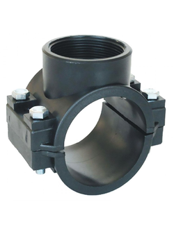 Тройник 90 град. переходной обжим-резьба (седелка) Coraplax д.50 x 1/2" (Европа)