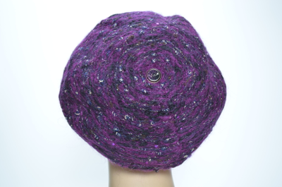 Итальянский берет фиолетового цвета для женщин