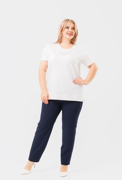 Футболка 2431 белый 54-66р