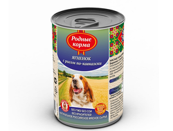 РОДНЫЕ КОРМА КОНСЕРВЫ ДЛЯ СОБАК ЯГНЕНОК С РИСОМ ПО-КАВКАЗСКИ 410 Г