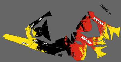 Наклейки на снегоход SKI DOO 2014 - 2016 #1756