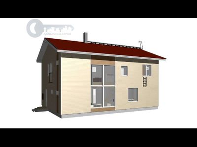 ДЖ-20 ЖИЛОЙ ДОМ: ГАБАРИТНЫЕ РАЗМЕРЫ: (12Х8М) 2 ЭТАЖА, ОБЩАЯ ПЛОЩАДЬ: 194М²