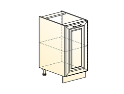 Кухонный Шкаф "АТЛАНТА" "ШКАФ РАБОЧИЙ L400 (1 ДВ. ГЛ.)" (ЭМАЛЬ)