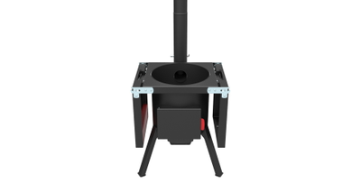 Боковые столики для печи под казан "Берель-400" - столики сложены