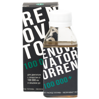 Добавка для увеличения ресурса двигателя с пробегом от 100 000 км и объемом до 1,8 л RENOVATOR