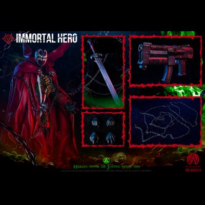 Спаун (Эл Симмонс, Spawn, HellSpawn) - КОЛЛЕКЦИОННАЯ ФИГУРКА 1/6 scale Immortal Hero (WS013) - WAR STORY
