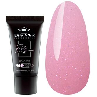 ПОЛИГЕЛЬ ДЛЯ НОГТЕЙ DESIGNER (diamond pink N35) 30мл.-------- POLIGEL PENTRU UNGHII 30ml