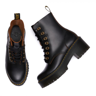 Ботинки Dr. Martens Leona Vintage черные женские
