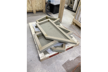 Панели подготовлены к шлифовке.