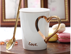 Кружка Для любимых с ложкой, 300мл