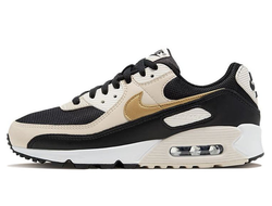 женские кроссовки Nike Air Max Womens 90 'Black Metallic Gold' DB9578-001 брендовая обувь