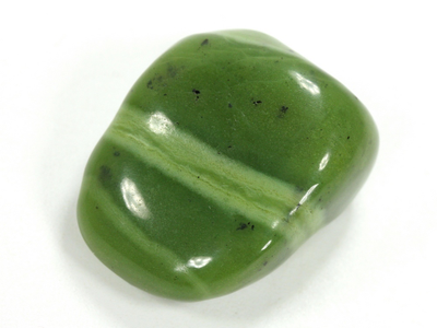 Нефритовый жад, галтовка, Канада (28*22*15 мм, 15 г) №35152